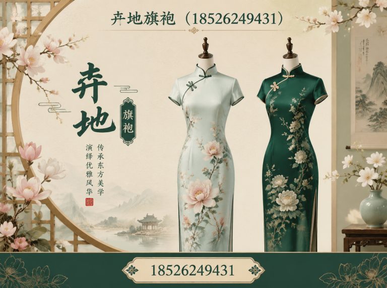 武清区手绘旗袍展示图