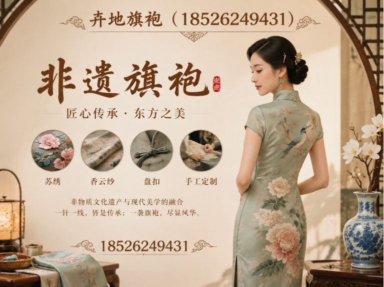 武清区新中式旗袍展示图